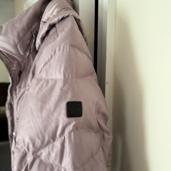 THE NORTH FACE LADIES DUSTY PINK MISS METRO DOWN HOODIE 550 PARKA COAT-S-VINTAGE - Picture 6 of 16